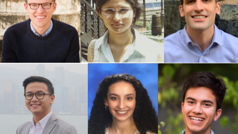2020-2021 HEEP Paper Prize winners: Kevin Rowe, Shefali Khanna, Dan Stuart, Eki Ramadhan, Alida Monaco, and Oliver York