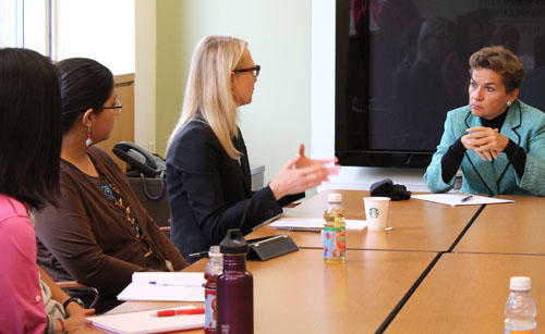 Christiana Figueres meets with Harvard Office of Sustainability